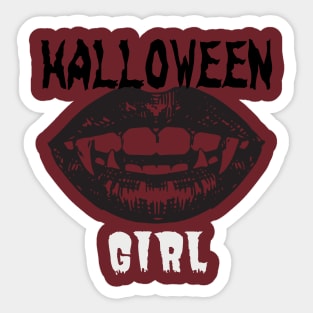 Halloween Girl Sticker